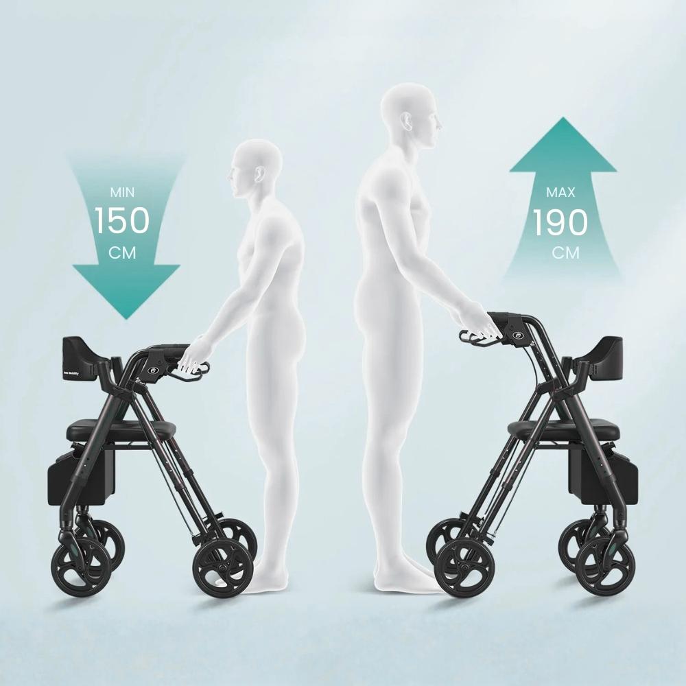 Rollator för dig med nedsatt balans och rörlighet