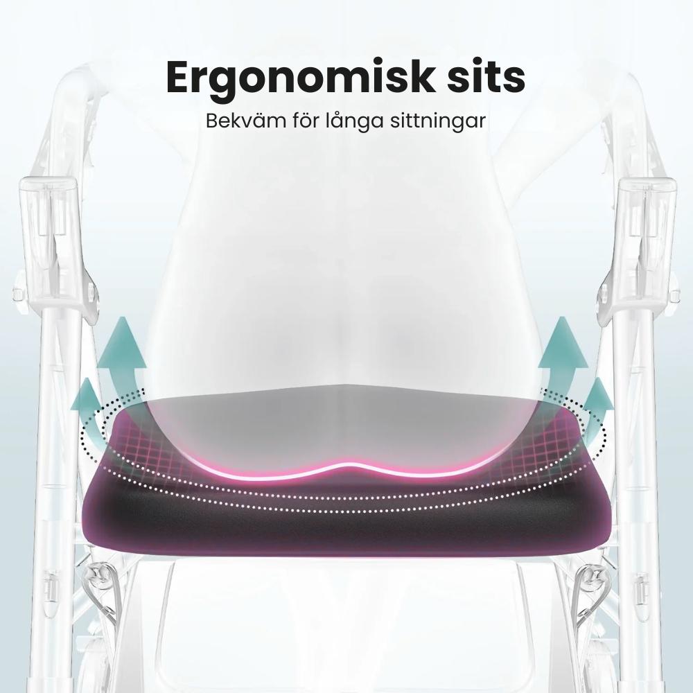 Rollator för dig med nedsatt balans och rörlighet