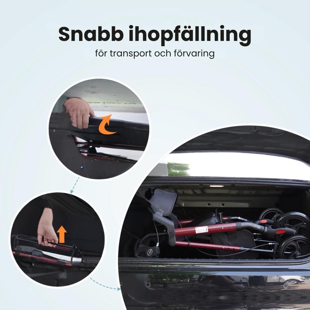 Rollator för dig med nedsatt balans och rörlighet