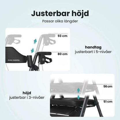Rollator för dig med nedsatt balans och rörlighet