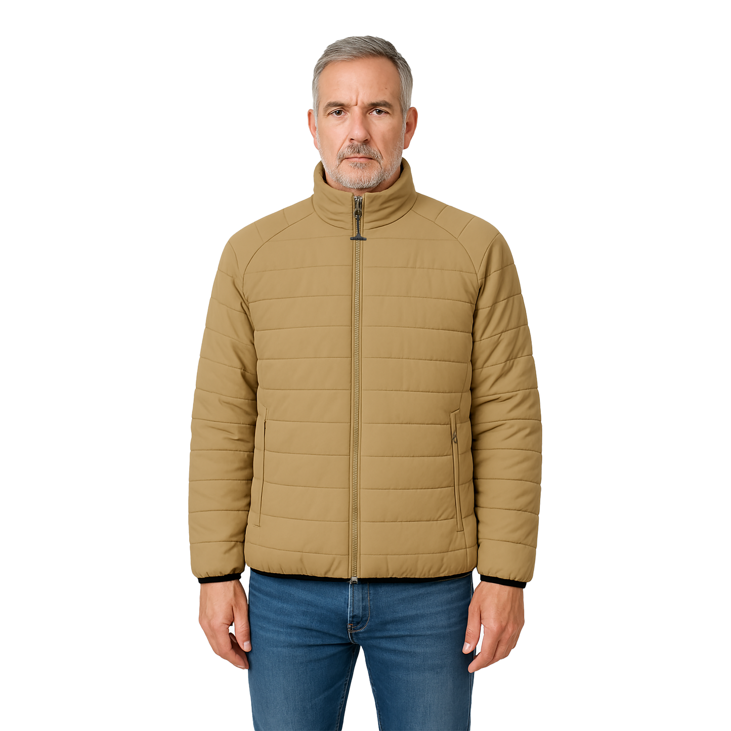 Graham Jacka Herr Beige Magnetblixlås