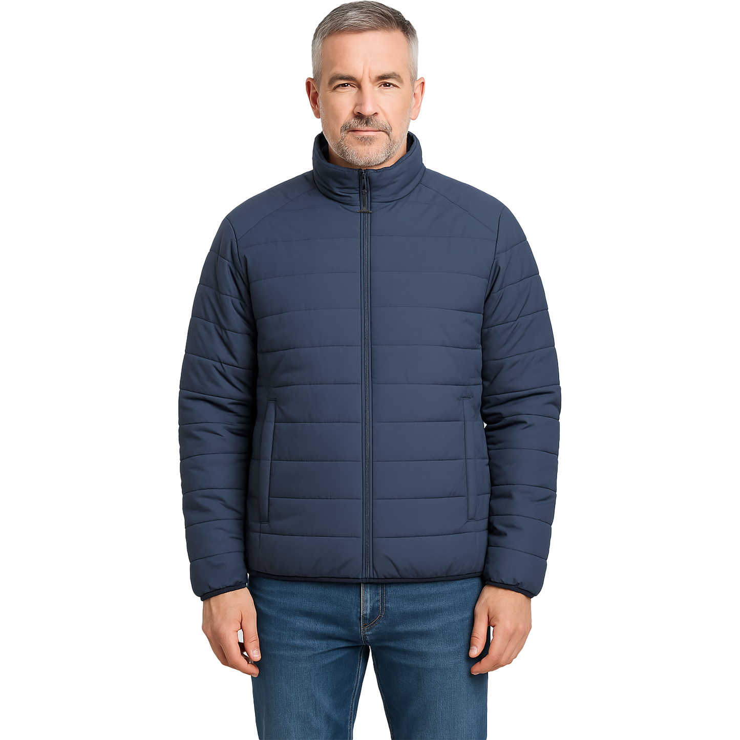 Graham Jacka Herr Blågrå Magnetblixlås