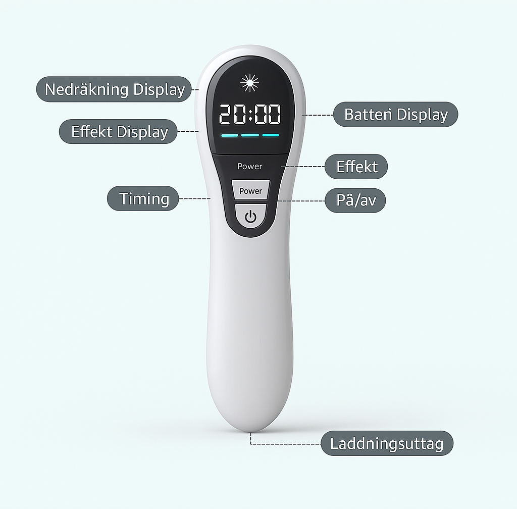 LD172 – Infraröd & Röd Laser för Smärtlindring (650nm & 808nm)