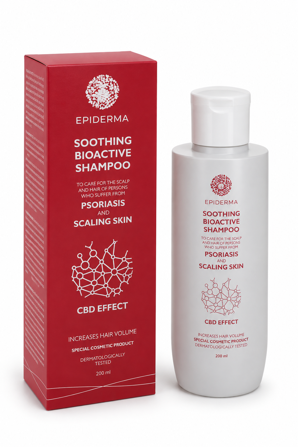 EPIDERMA Bioaktivt CBD-Schampo för Psoriasis/Seborré